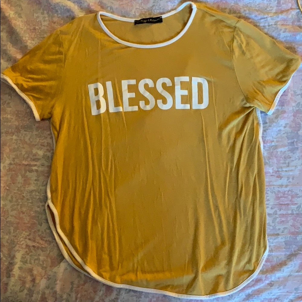 Mustard yellow T-shirt